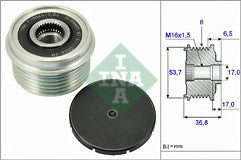 FOR MONDEO MK3 2.0 2.2TDCi TITANIUM ALTENATOR PULLEY FREEWHEEL CLUTCH PULLEY