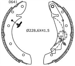 CITROEN BERLINGO XSARA PICCASO REAR BRAKE SHOES REAR BRAKE WHEEL CYLINDER