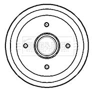 for FORD KA 2 REAR BRAKE DRUM REAR WHEEL BEARING 2 ABS RINGS
