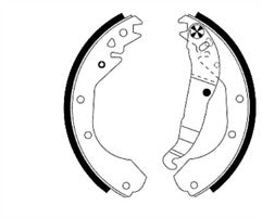 OPEL MANTA  REKORD VAUXHALL  ASTRA MK2  REAR MINTEX BRAKE SHOES 230MM X50MM