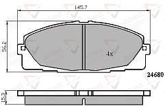 FOR TOYOTA REGIUS GRANVIA HIACE CUSTOM BRAKE PADS PARKING SHOES FITTING KIT