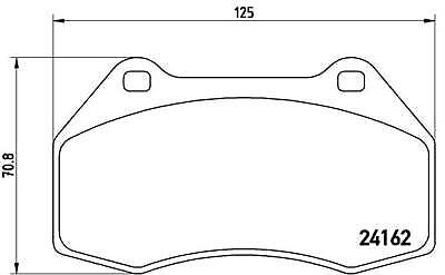 Clio 197 Front Brake Pads Mk3 Fits Renault Sport Megane 225 Brembo P68036