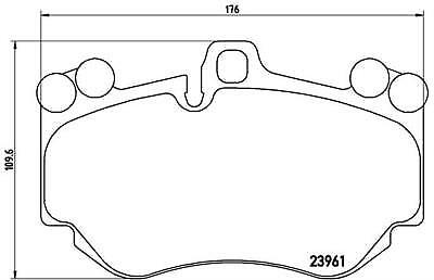 FOR LAMBORGHGIN Huracán Evo Spyder FRONT BRAKE PADS GENUINE BREMBO