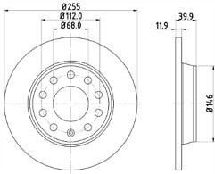 AUDI A4 1.8TURBO B6 REAR BRAKE DISC REAR BRAKE PADS MINTEX