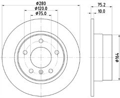 BMW Z4 2.0 2.2 2.5 REAR MINTEX BRAKE DISC BRAKE PADS 