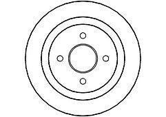 FORD SIERRA ESCORT COSWORTH RS 4X4 BRAKE DISC DRILLED GROOVED BRAKE DISCS REAR