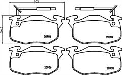 Mintex MDB1291 FRONT Brake Pad Set FOR CITROEN PEUGEOT RENAULT TALBOT