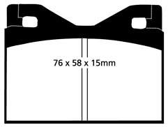 FOR FERRARI 365 GT4 BB  4.4 (72-76) LAMBORGHINI JALPA 3.5 (82-92) EBC REDSTUFF 