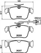 Brake Pads Set fits PEUGEOT EXPERT Front 2.0 2.0D 00 to 03 MINTEX  42415 425125