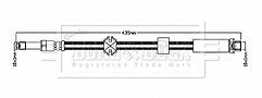 MONDEO MK1 MK2 COUGAR FRONT FLEXY BRAKE HOSE 