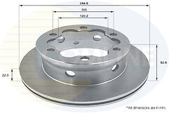 VW LT SDI TDI SPRINTER 412 1995-2006 REAR VENTED BRAKE DISC REAR BRAKE PADS  