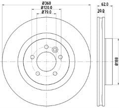 RANGE ROVER SPORT 3.0 SDV6 TDV6 BRAKE DISC BRAKE PAD MINTEX FRONT