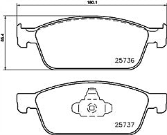 FOR KUGA TITANIUM X SPORT TDCI (MK2 (C520)) FRONT REAR BRAKE PADS