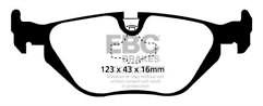 FOR BMW 316I 1.6 COMPACT E36 (09/94-01/99) EBC REAR BRAKE PADS SET OF 4 