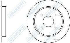 FORD SIERRA SAPPHIRE 1985-1993 2 REAR SOLID BRAKE DISC BRAND NEW PAIR