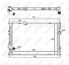 BRAND NEW RADIATOR FITS NISSAN QASHQAI +2 J10 MK1 1.6 DCI 21400BB50A