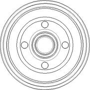 FOR ESCORT FINESSE (MK6)  REAR BRAKE DRUMS +WHEEL BEARINGS