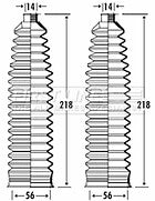 STEERING RACK GAITOR BOOT KIT FIT FIAT CROMA VECTRA C SIGNUM 2.0 TURBO