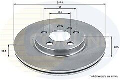FOR PEUGEOT CITROEN FIAT SCUDO FRONT DRILLED GROOVED BRAKE DISCS 257MM