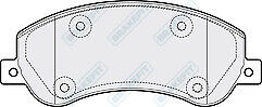 FORD TRANSIT 2.2TDCi CREW CAB TIPPER 2010ON  BRAKE PADS FRONT 