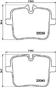 FOR Rolls Royce Ghost Cullinan Phantom  Rear Brake Pads and Wire sensor