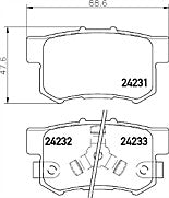 FOR HOND ACCORD 2.0 2.2i-DTEC 2.4i-VTEC  2008 - 2015 REAR BRAKE PADS REAR MINTEX