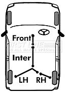 FOR VIVARO L2H1 2900 SPORTIVE CDTI BITURBO S/S (MK2 (X82)) BRAKE CABLE  X 3