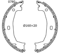 BMW E46 316 318 318D 320 320D 323 325 328 HANDBRAKE PARKING SHOES  FITTING KIT