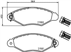 Brake Pads Set fits RENAULT KANGOO 1.5D Front 01 to 07 MINTEX 7701205512 Quality