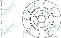 FOR E-Class E300 3.0TD BRAKE DISC CROSS DRILLED MINTEX BRAKE PADS FRON
