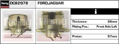 2 FRONT BRAKE CALIPER+ GUIDE PINS PAIR JAGUAR X TYPE 2.1 2.0D 2.5 3.0V6 2002-09