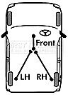 VOLVO S60 S80 V70 XC70 2  REAR HAND BRAKE CABLE PARKING SHOES