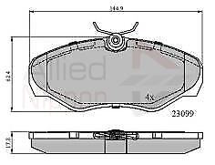 FOR VAUXHALL VIVARO RENAULT TRAFIC NISSAN PRIMASTAR OE QUALITY FRONT BRAKE PADS