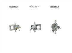 2 REAR BRAKE CALIPER PAIR AUDI A3 S3 8P GOLF TSi TDi TFSi SLINE BOSCH SYSTEM