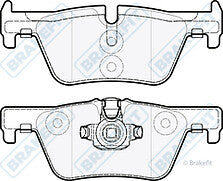 FOR BMW 1 SERIES 116D ED PLUS (F20)  REAR BRAKE PAD SET 