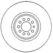 VW GOLF MK4 R32 AUDI TT 3.2 V6 FRONT BRAKE DISC PAIR 334MM  X30