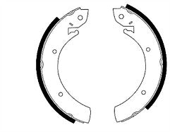 FOR RENAULT MASTER 2.0 MK 1 / HYUNDAI H100 2.5 REAR BRAKE SHOES SET OF 4