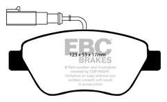 FOR AlFA ROMEO MITO 0.9 TWINAIR 105 (2009-2020) EBC FRONT BRAKE PADS SET OF 4 