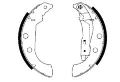 FOR REAR BRAKE SHOE SET TO FIT THE REAR OF CITROEN XSARA 1.4 1.6 1.8 1997-2004