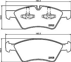 FOR MERCEDES ML350 W164 FRONT BRAKE PADS SET ORIGNAL MINTEX 