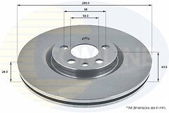 FOR EXPERT HDI 110 SWB (MK1 (Ph1)) FRONT DRILLED GROOVED BRAKE DISCS WITH PADS