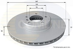 BMW E60 E61 535 535D M SPORT MSPORT FRONT VENTED BRAKE DISCS 348MM BRAKE PADS 