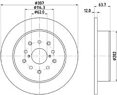 FOR LEXUS IS200 IS300 REAR MINTEX BRAKE DISCS & BRAKE PADS 