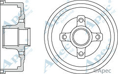 VAUXHALL CORSA C COMBO TIGRA 2 REAR BRAKE DRUM WHEEL BEARING FITTED  ABS RING