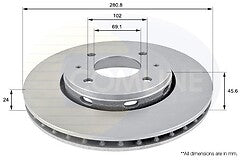 VOLVO S40 V40 1997-2003 FRONT BRAKE DISCS BRAKE PADS FRONT 
