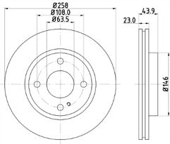 FORD FIESTA MK7 1.0 EcoBoost 1.25 1.4 1.6TDCi  FRONT BRAKE DISC BRAKE PADS