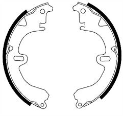 FOR TOYOTA CARINA E MINTEX REAR BRAKE SHOES SET OF 4 AISIN SYSTEM