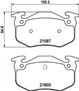RENAULT 19 16V BRAKE DISC BEARING MINTEX PADS