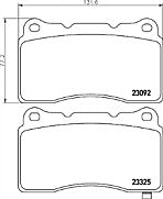 FOR MITSUBISHI EVO 5 6 7 8 BRAKE PADS BREMBO MINTEX FRONT