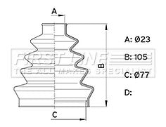 VAUXHALL ZAFIRA ASTRA 2.0GSi TURBO Z20LET INNER CV BOOT KIT RUBBER GAITOR KIT